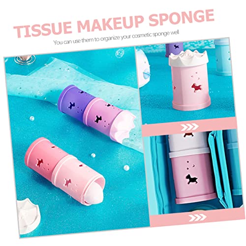 FOYTOKI 2pcs Beauty Sponge Storage Box