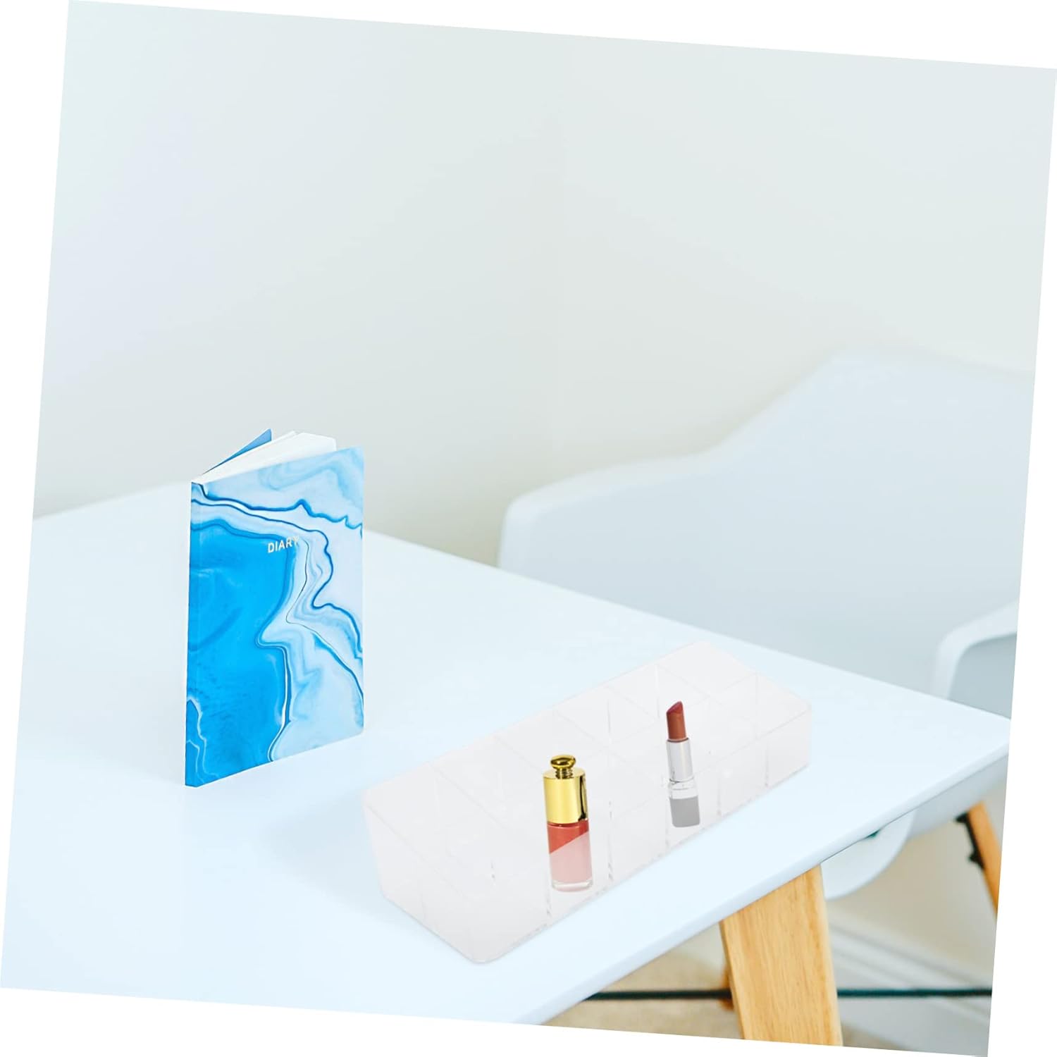 WOONEKY Lipstick Storage Box Organizer