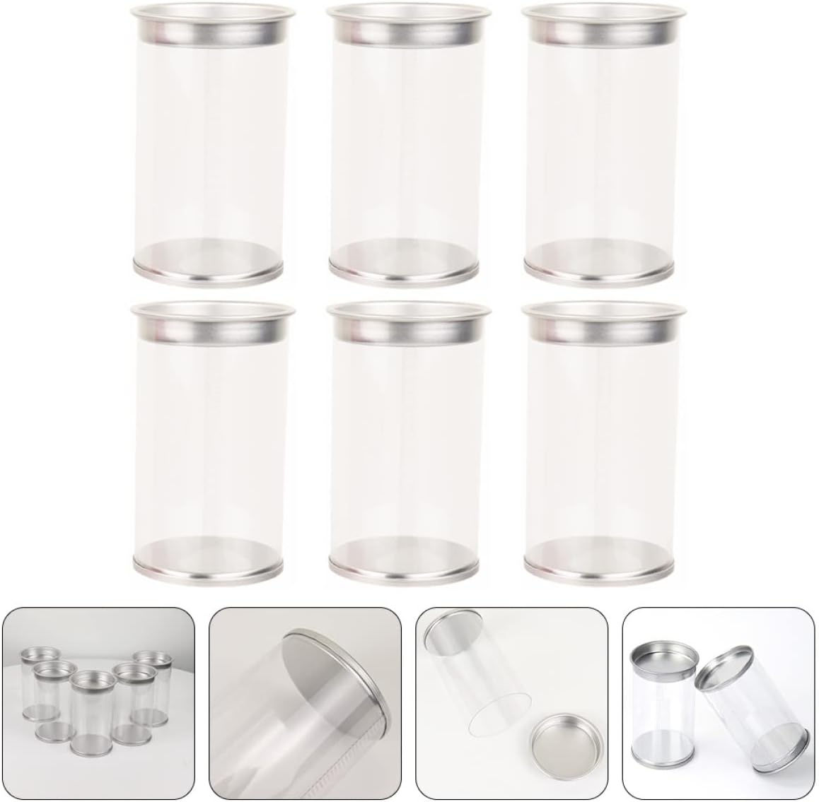 WRITWAA 6PCS Makeup Sponge Organizer Portable Beauty Egg Case