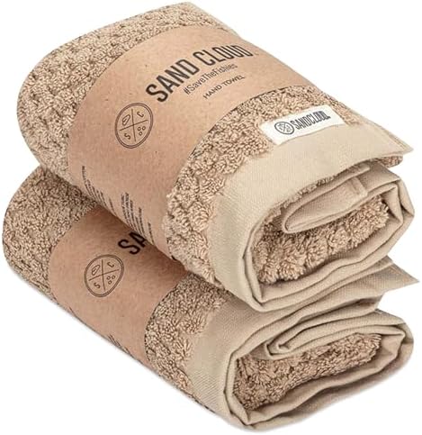 Sand Cloud Turkish Bath Towels Set of 2 - Luxury Soft Linen Organic Cotton