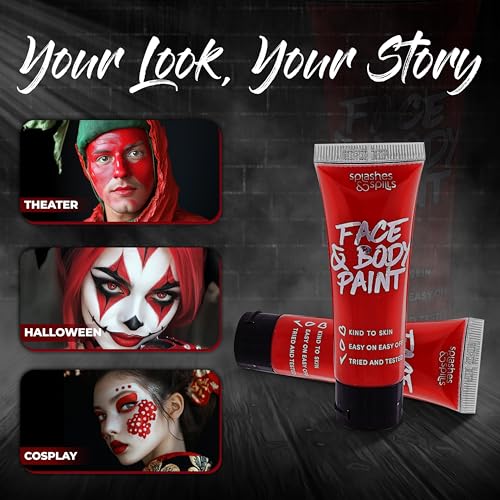 Face and Body Paint Cream - Red 30ml