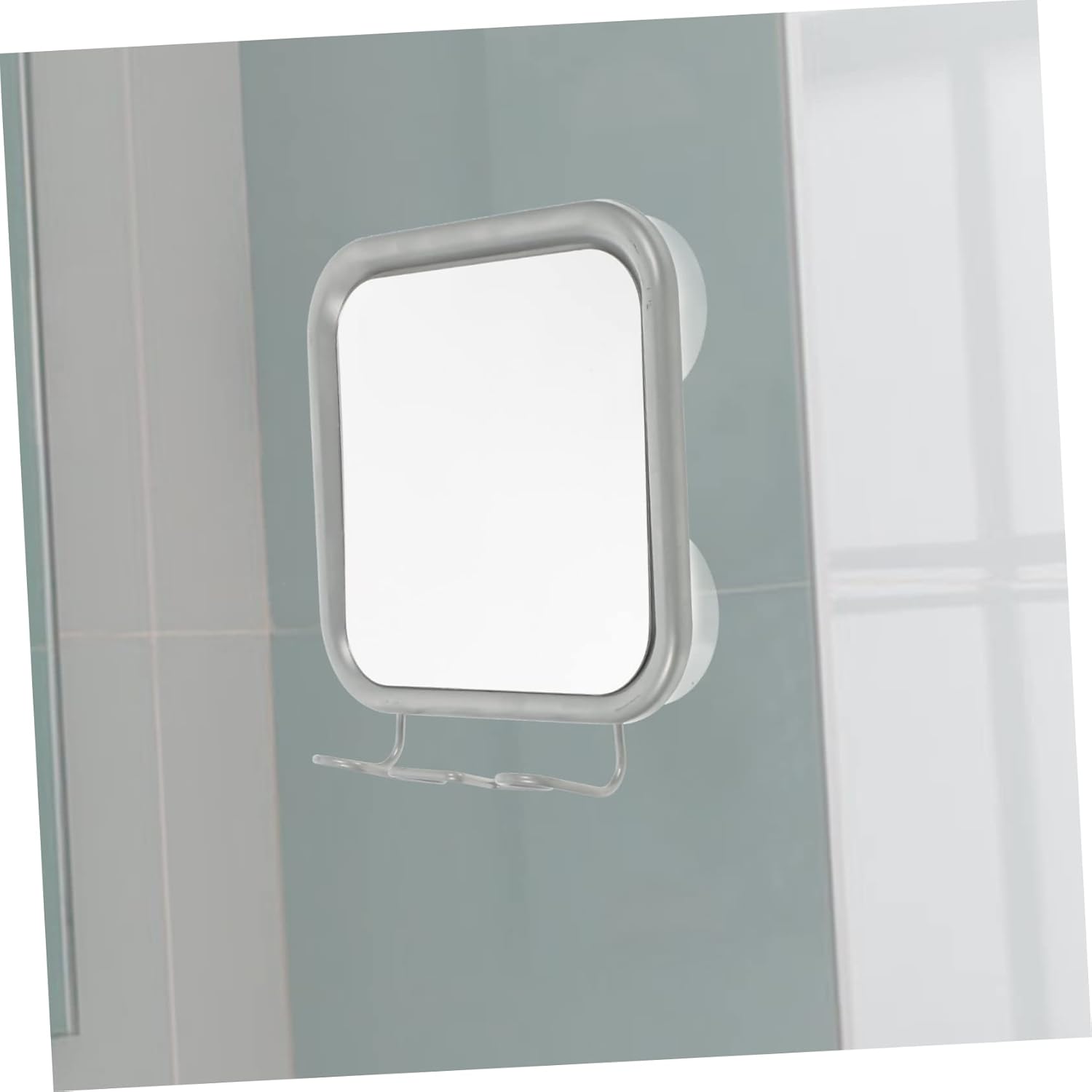 Fogless Suction Cup Mirror with Razor Hooks