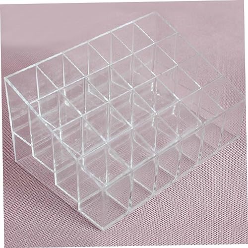 LIFKOME Clear Acrylic Lipstick Display Rack with 24 Compartments