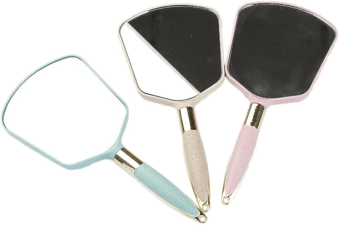 Gatuida Handheld Bathroom Mirror with Handle for Vanity and Travel Use