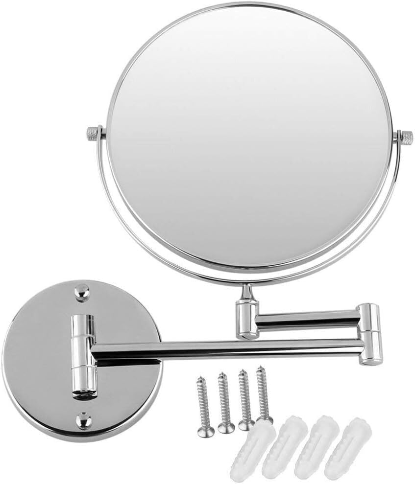 Bleslin Double-Sided 7X Magnifying Wall Mirror with 360 Swivel
