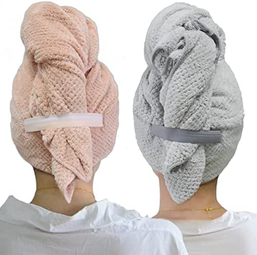 Chloven 2 Pack Extra Large Microfiber Hair Towel