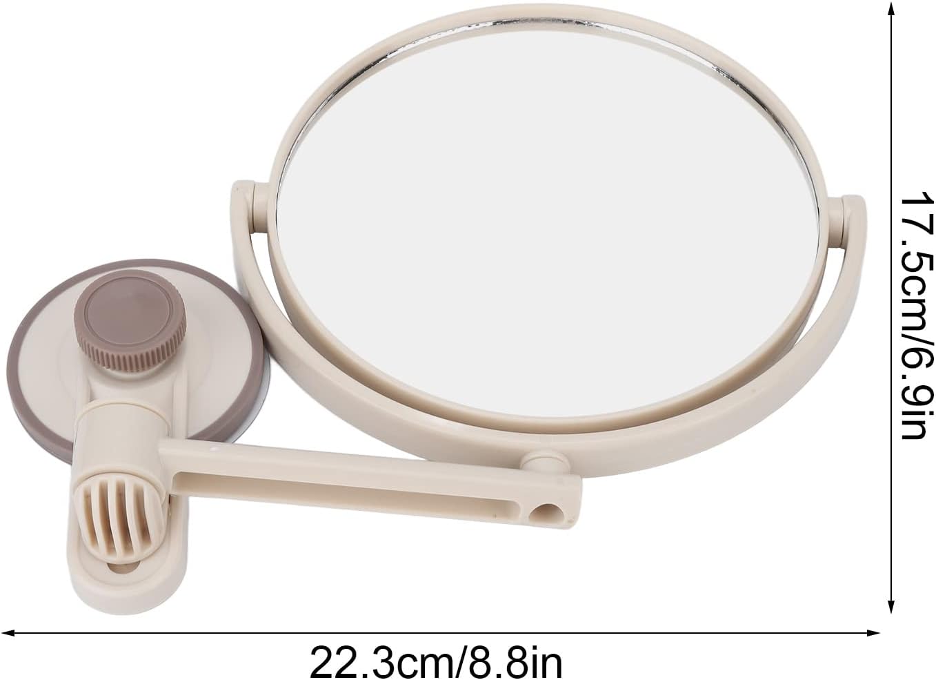 YUYTE Foldable Double Sided Wall Vanity Mirror Lighted Makeup Mirror