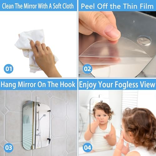 Canhard Fogless Mirror 6x8 Inch for Shaving and Makeup