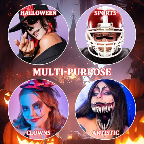 JunKuJK Clown Face Body Paint Kit