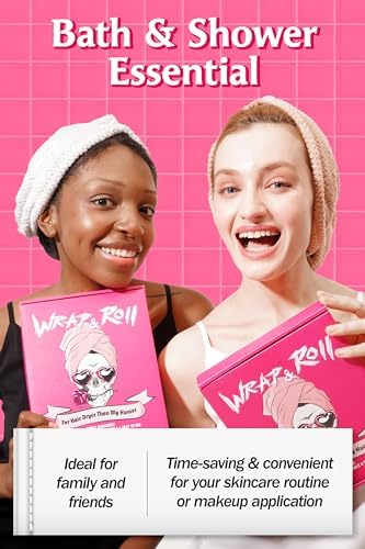 Wrap Roll Microfiber Hair Towel - Pink