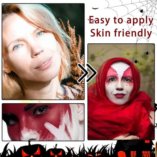Clown Face Paint Kit - Black White Red
