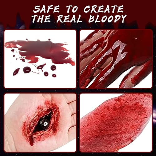 2 Pack Fake Blood Spray for Halloween Costume and Makeup