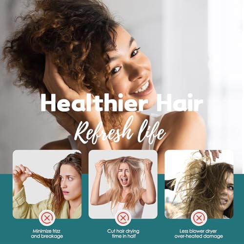 JEFFSUN Hair Towel Wrap 2 Pack for Curly Thick Frizzy Hair