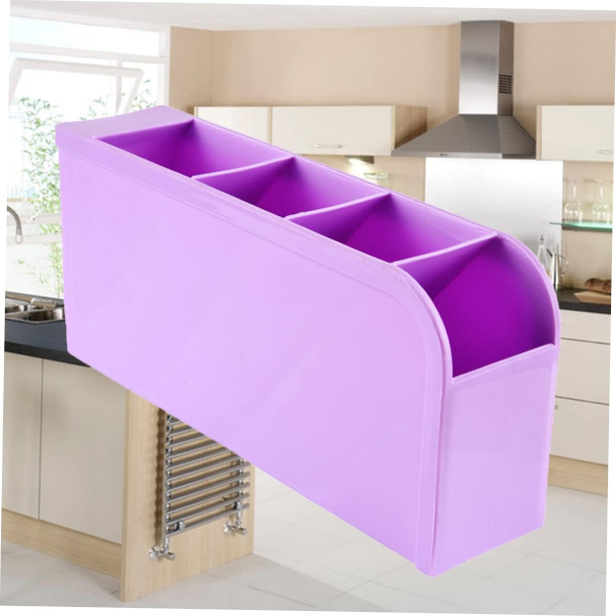 FOMIYES Desktop Makeup Organizer 4 Compartments Pp Material Case