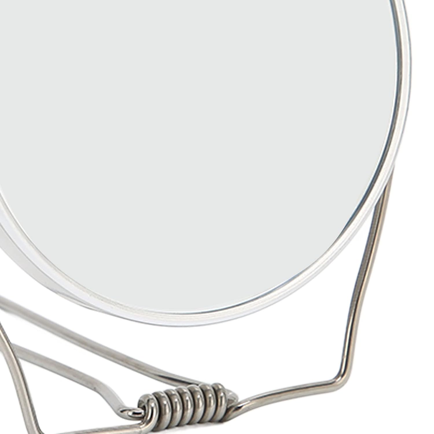 FILFEEL 2 Sided Vanity Mirror with 360 Degree Rotation and Foldable Stand