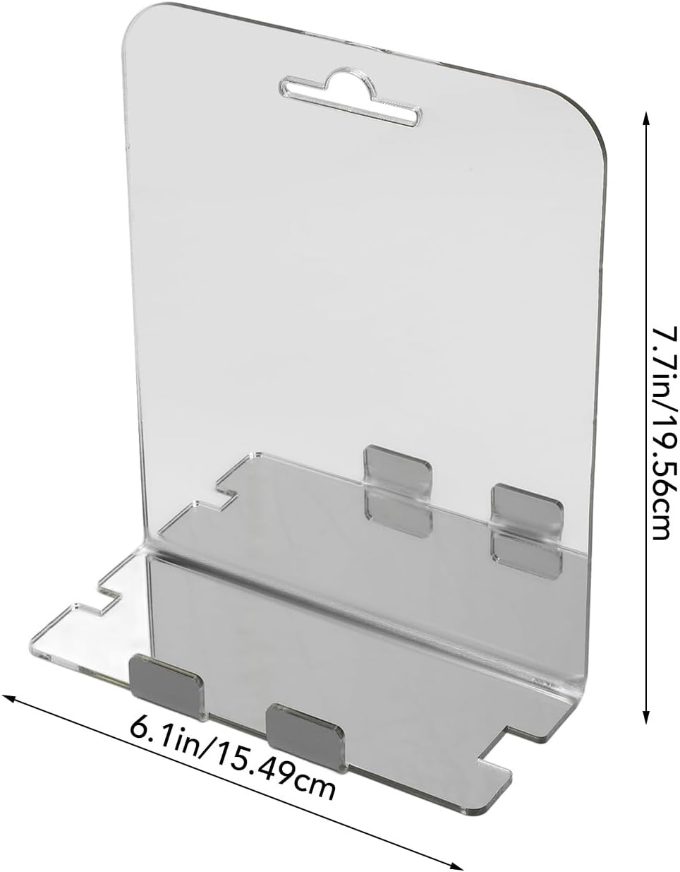 Fogless Shower Mirror with Shelf and Hook