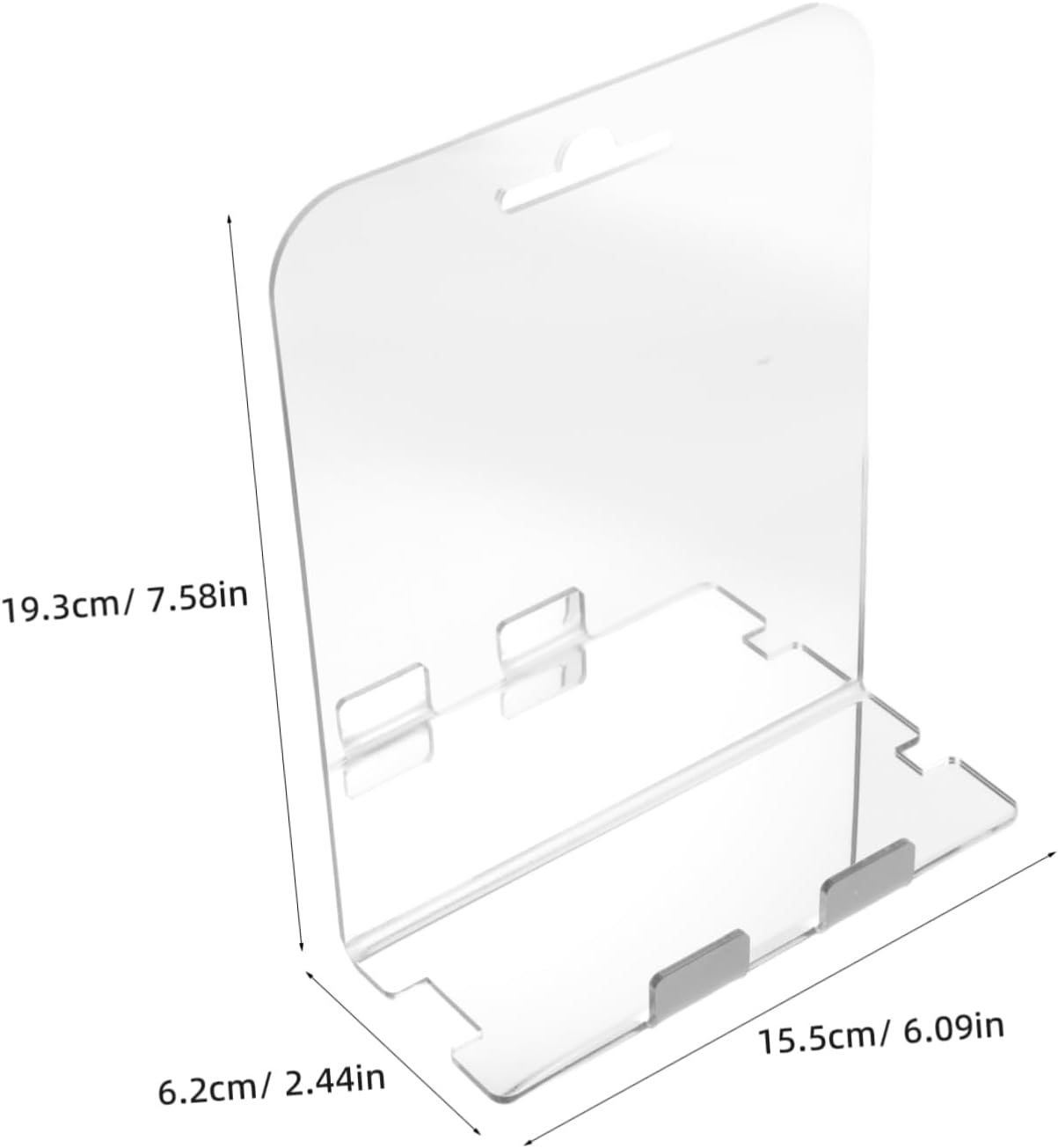Stainless Steel Hook Anti-Fog Shower Mirror for Men