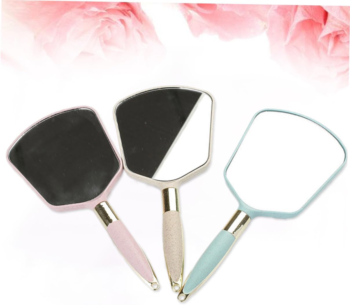 Vanity Makeup Mirror Handheld Portable for Travel Home Salon Use
