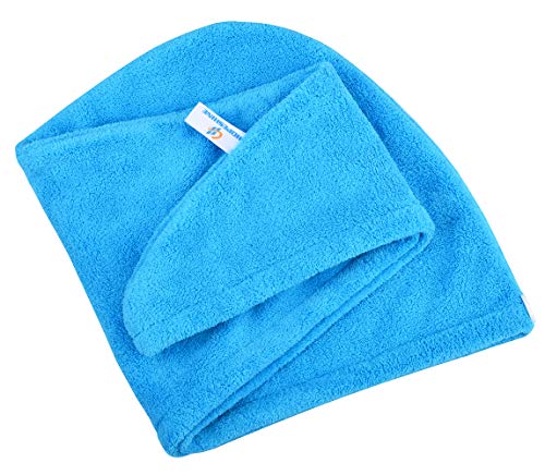 HOPESHINE Hair Towel Twist 3-Pack Blue Purple Rose Red