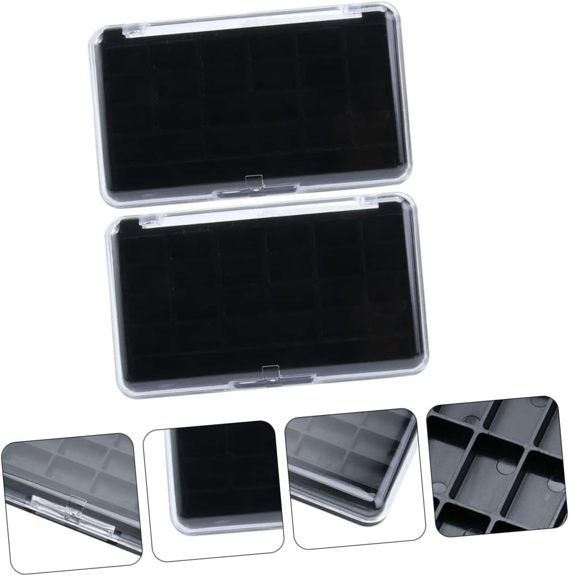 LIFKOME 2pcs Magnetic Cosmetic Case for Makeup Tools