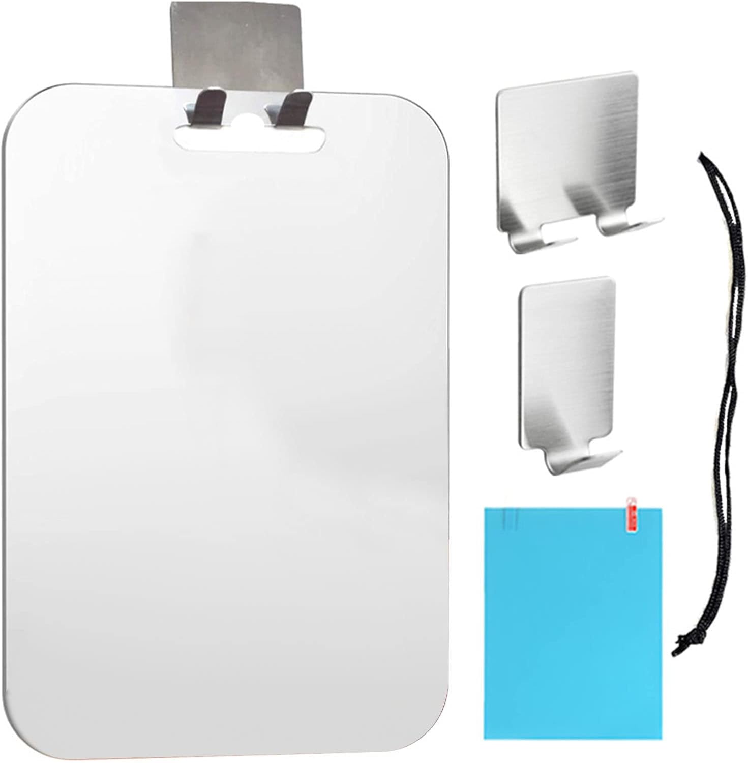Yosoo Square Anti-Fog Shaving Mirror with Stand
