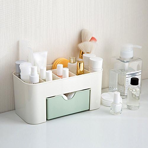 Yiwula Makeup Organizer Green Space-Saving Storage Box