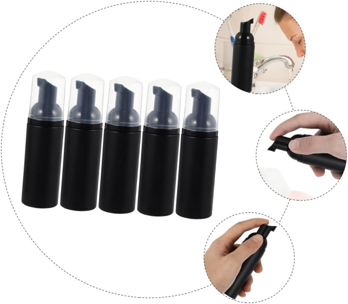 5PCS Foaming Bottle Set with Electroplated Frosted Design