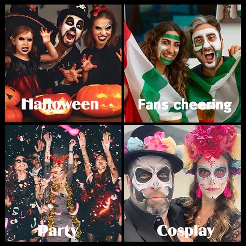 Buildable Cream Stick Makeup for Halloween Cosplay and Sports