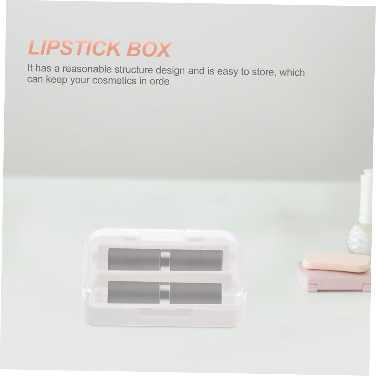 Ipetboom Large Cosmetic Storage Box with Mirror