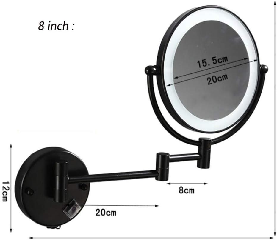 LCARY Wall Mirror with 3X Magnification
