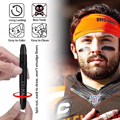 HOSAILY 3Pcs Eye Black Stick for Sports and Halloween