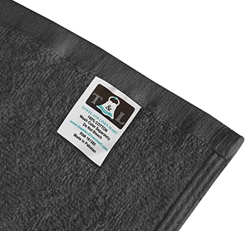 T L Towel and Linen Mart Grey Salon Towels 12 Pack 1
