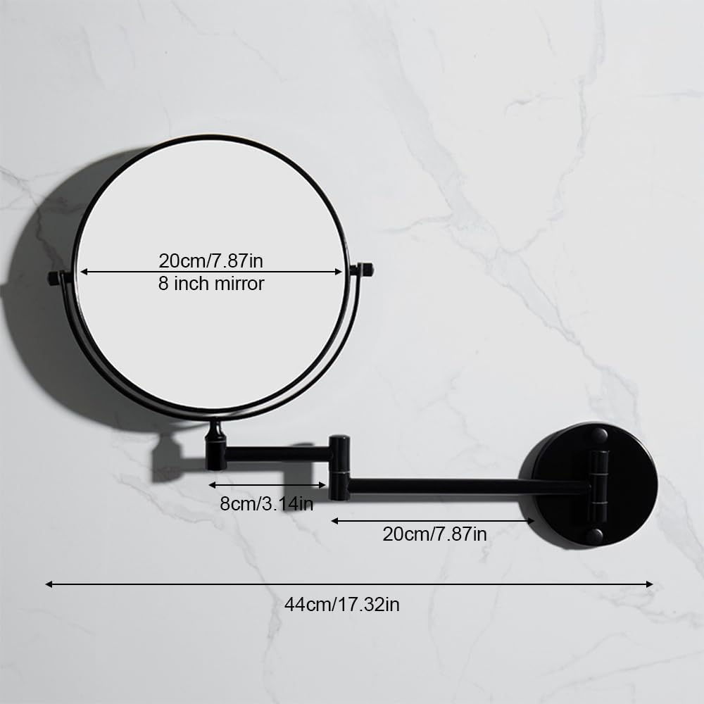 Flowhale Wall Mounted Makeup Mirror 3X Magnification 1