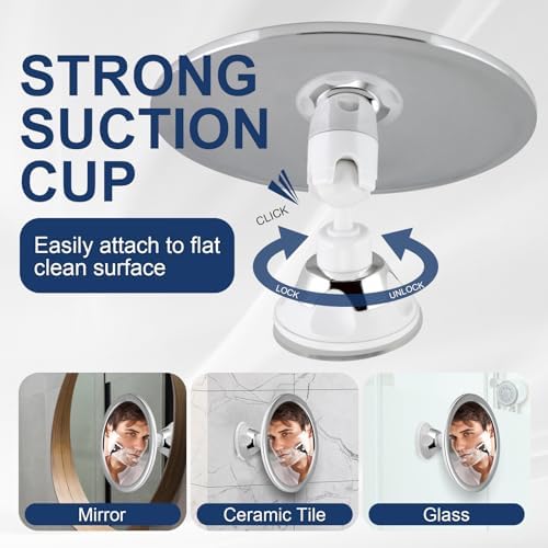 FANDENINI Fogless 360 Rotatable Bathroom Mirror 1