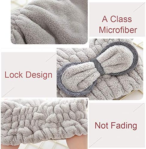 Jseng New Upgrade Microfiber Hair Drying Towel Cap Extra Soft Ultra Absorbent