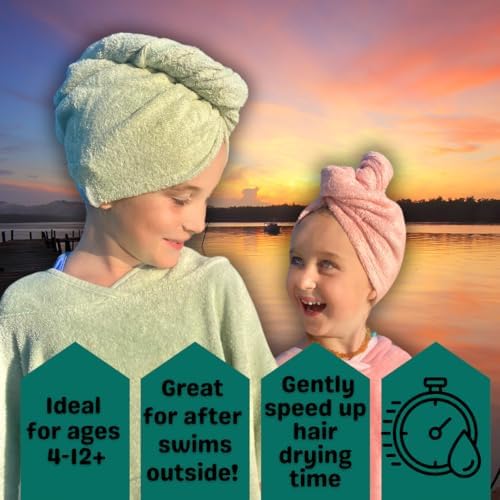 Birch Bay Kids Hair Towel Wrap Set of 2