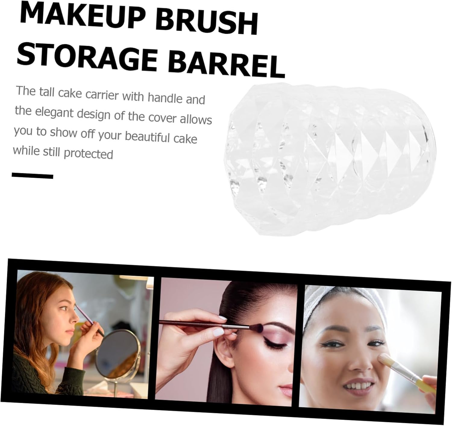 VINTORKY Large Cosmetic Brush Storage Organizer Case