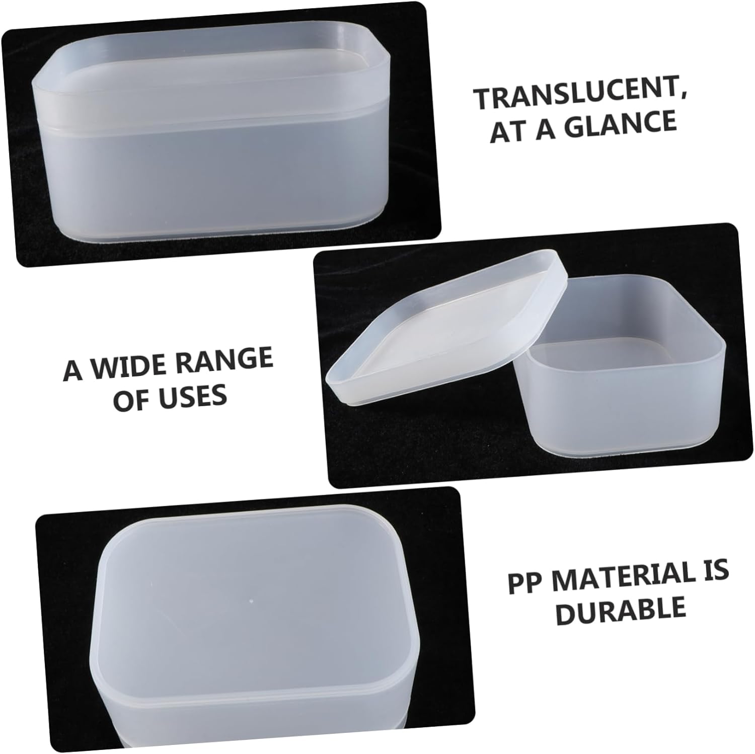 1pc Transparent Makeup Storage Box for Desktop Use