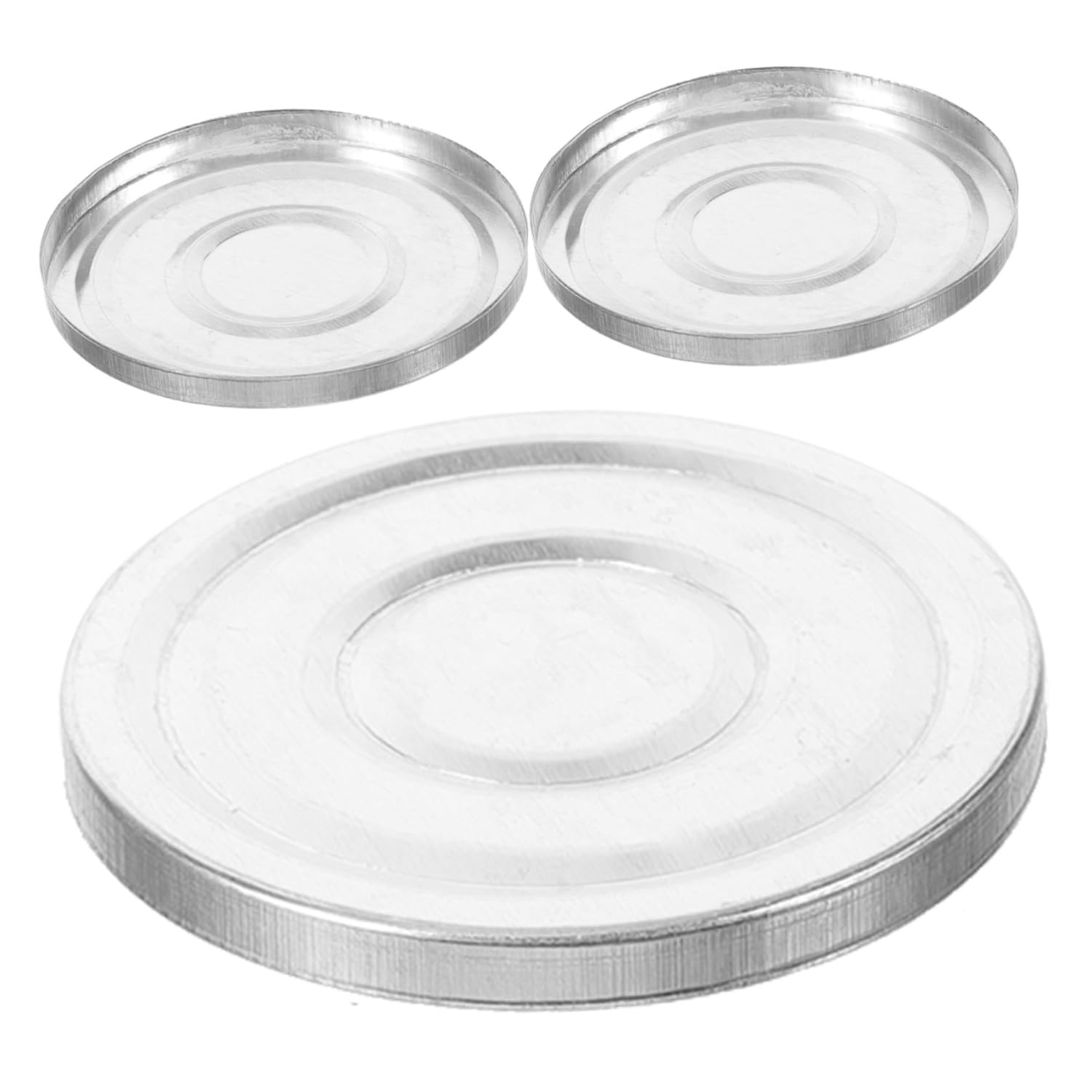 3Pcs Aluminum Eyeshadow Holder Pan for DIY Cosmetics Travel