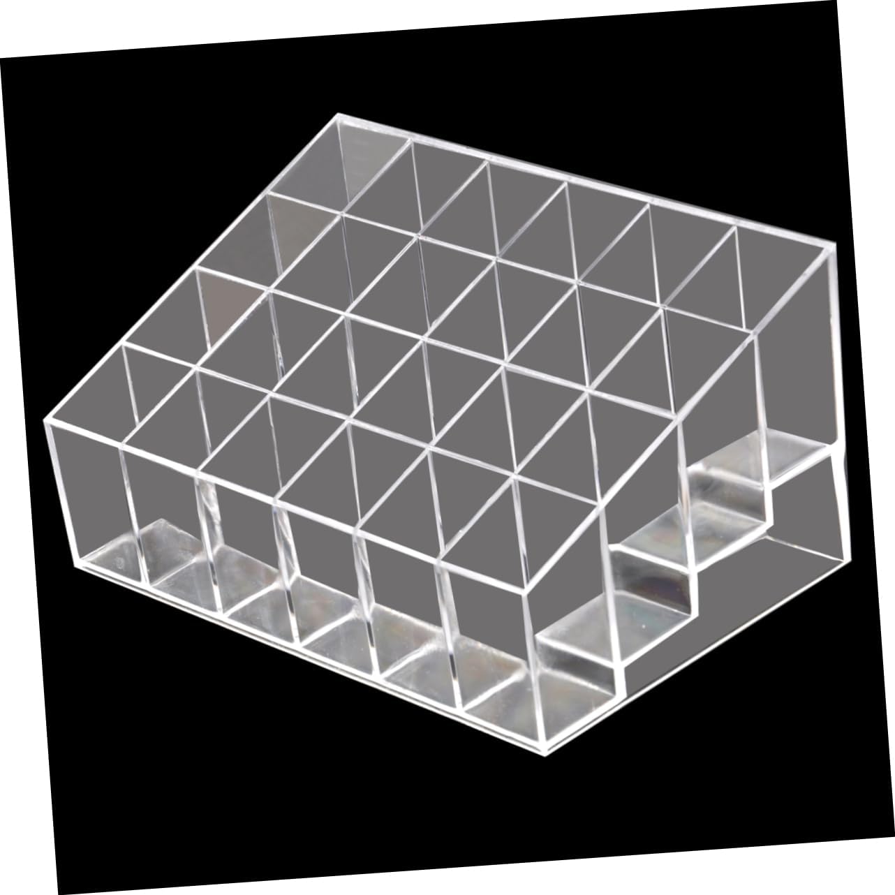 LIFKOME Clear Acrylic Lipstick Display Rack with 24 Compartments