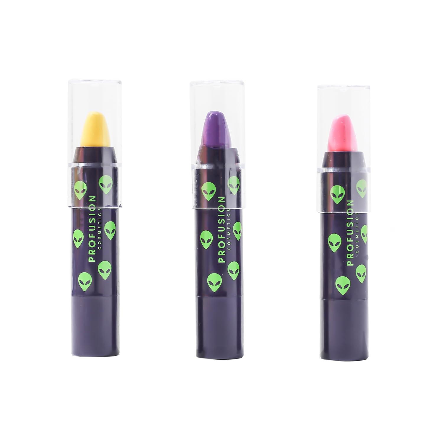 Profusion Cosmetics UFO UV Face Paint Liner Stick Trio