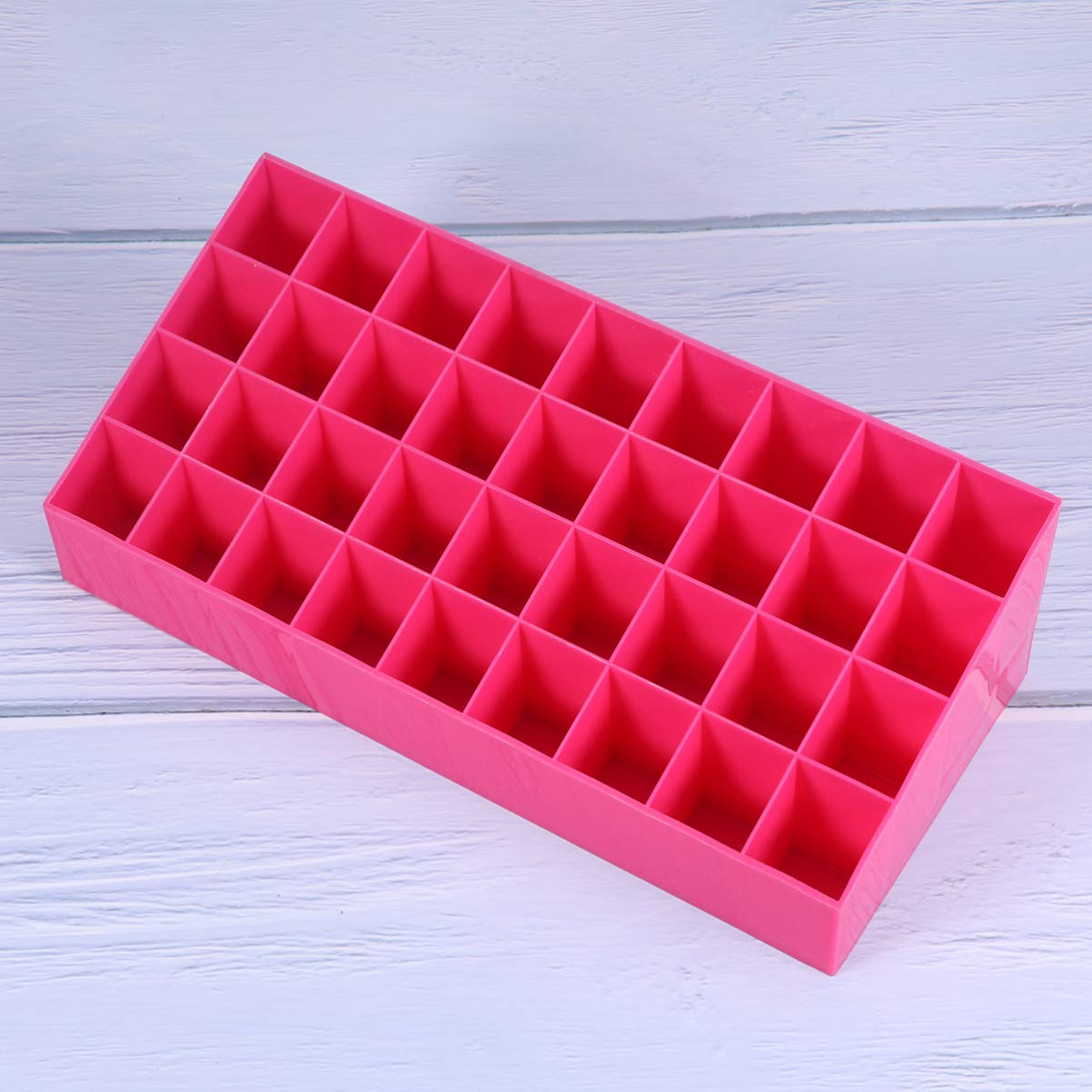 Claret Lipstick Holder 36 Slots Cosmetic Organizer