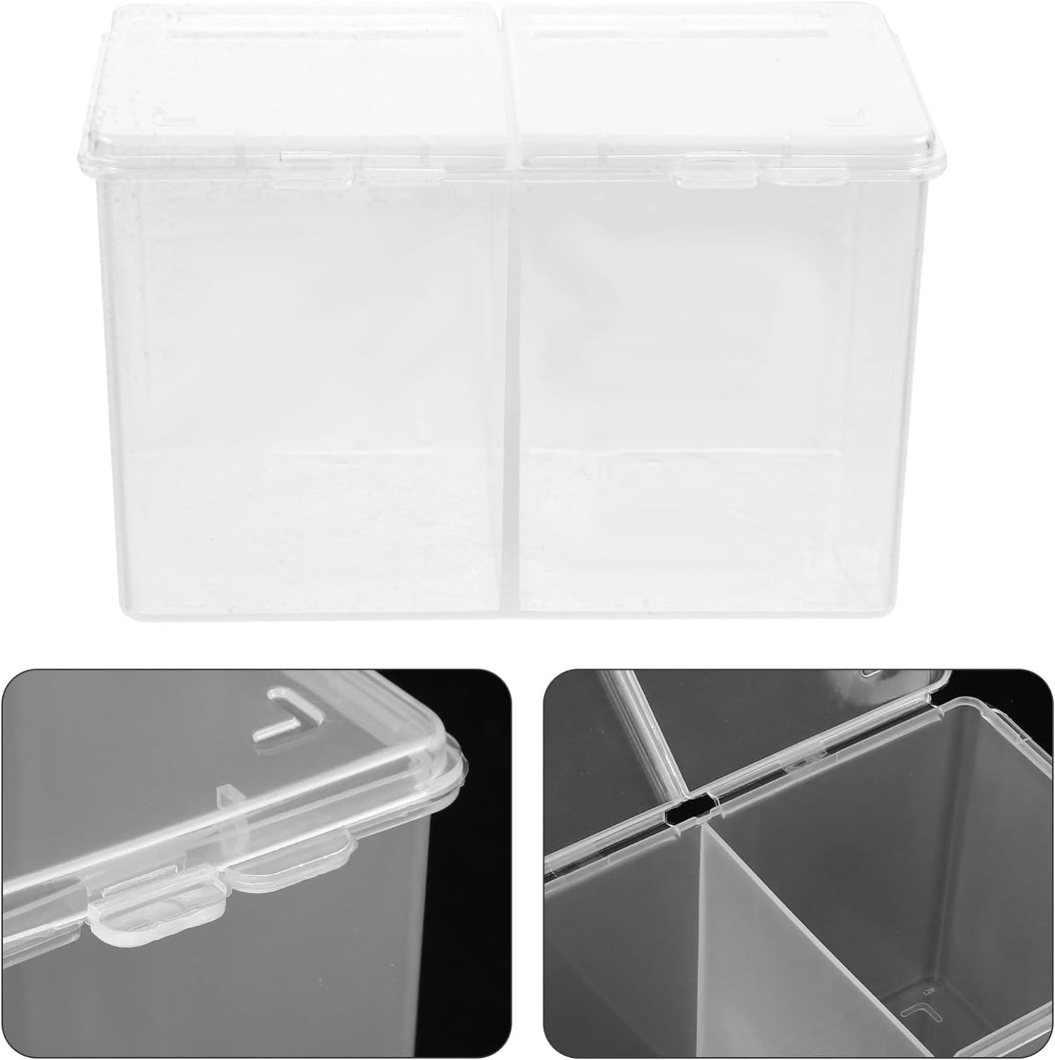 SHERCHPRY Cotton Pads Box Organizer with Compartment Design