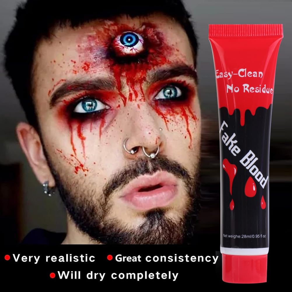 Wenrny Halloween Blood Makeup Kit 3 Pcs