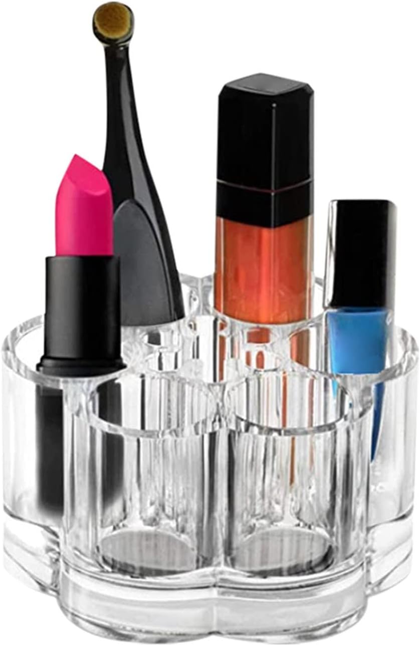 YIWULA Lipstick Holder 6-Hole Cosmetic Organizer