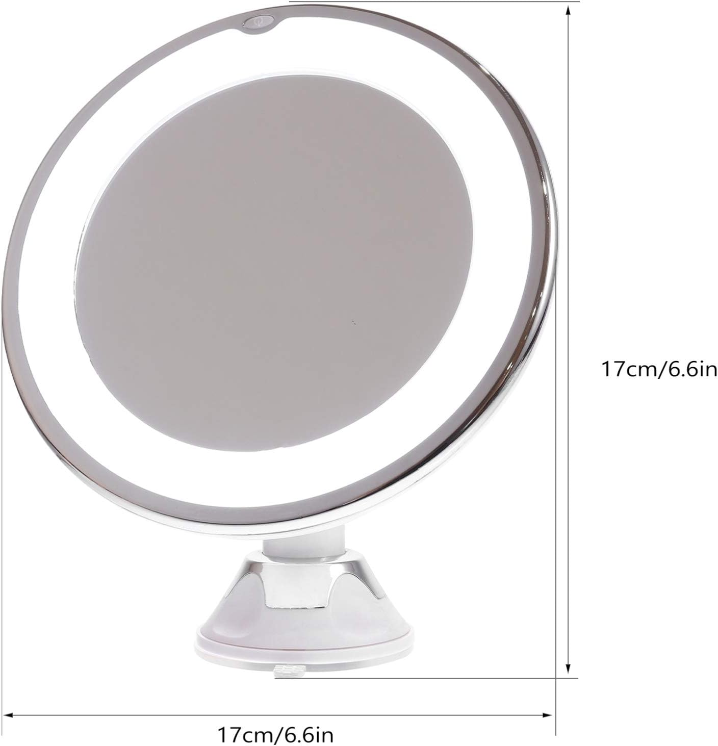 Angoily 10x Magnification LED Makeup Mirror for Women
