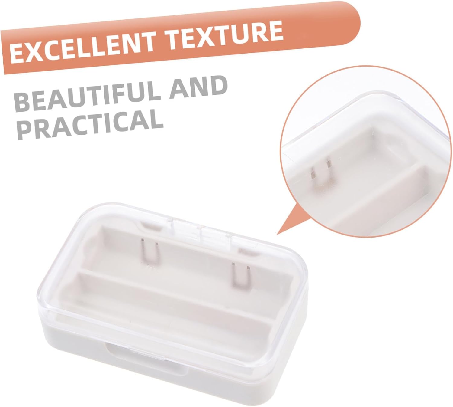 Transparent Cosmetic Organizer Box with Mirror