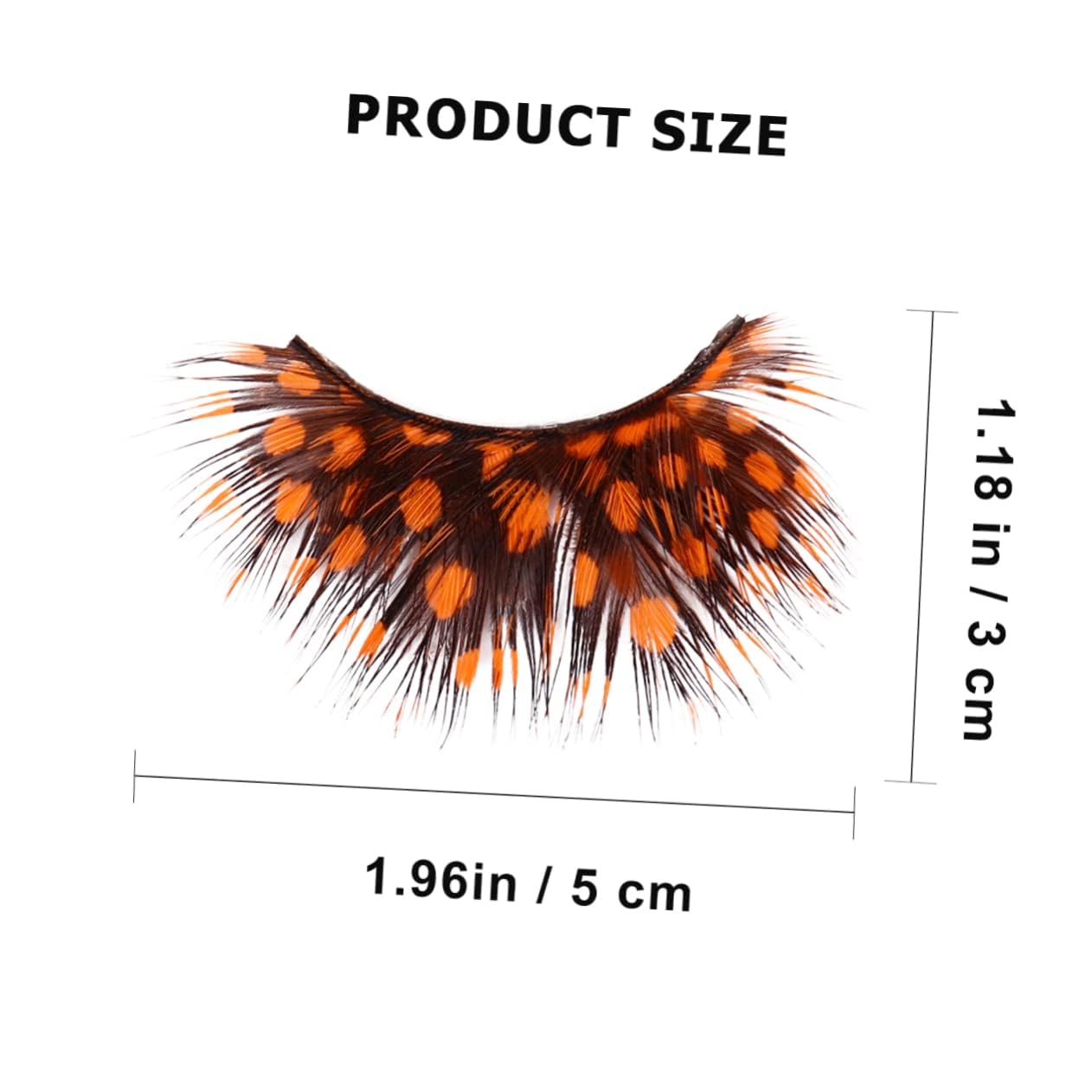 Mikinona Exaggerated False Lashes 2 Pairs Halloween Costume Lashes