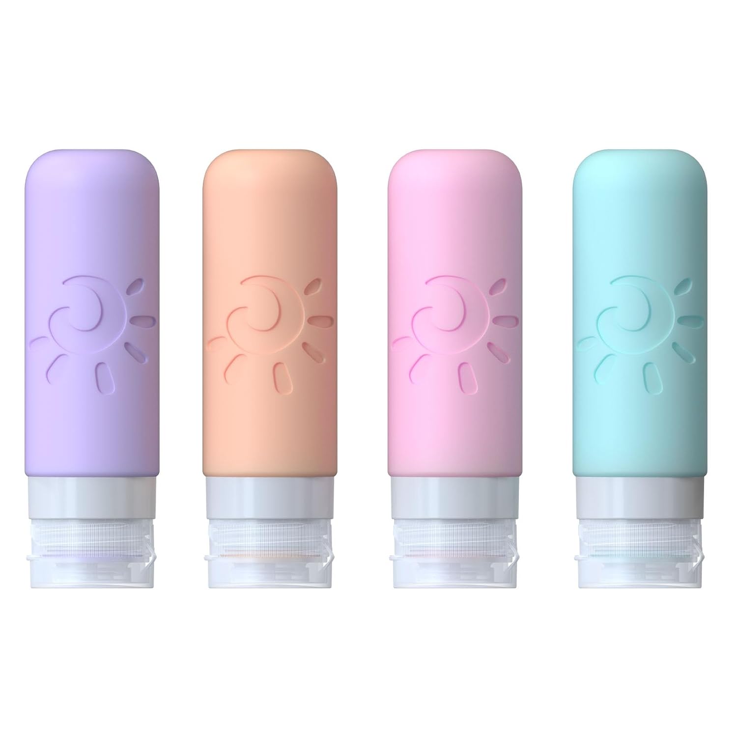 Zafit Leakproof Travel Bottles Set - 4 Pcs TSA Approved 3oz Refillable Containers