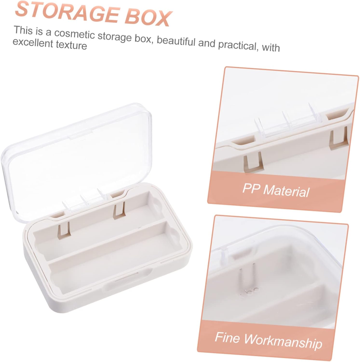 Ipetboom Cosmetic Organizer Box with Mirror 1